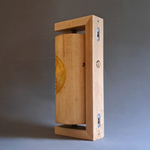 Bayrische Gebetsmühle „Ich gehe meinen Weg & Labyrinth“ – Esche, 26 cm