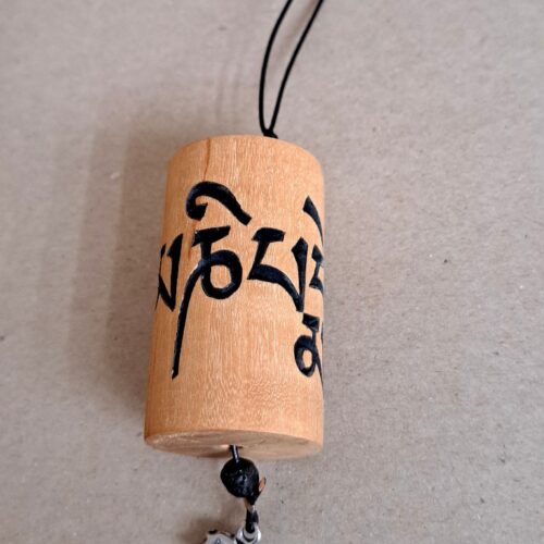 Bayrische Mini-Gebetsmühle „Om mani padme hum“ – Birne, 5 cm